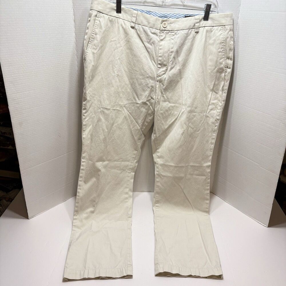 Vineyard Vines Breaker Pants Adult 38x31 Beige Khaki Stretch Chino Golf Casual